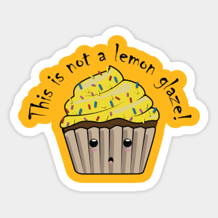 Lemon cupcake Sticker